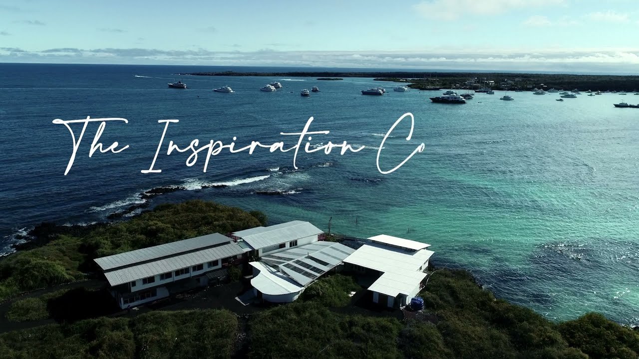 Aerial view of the Inspiration Complex, Charles Darwin Research Station, Puerto Ayora