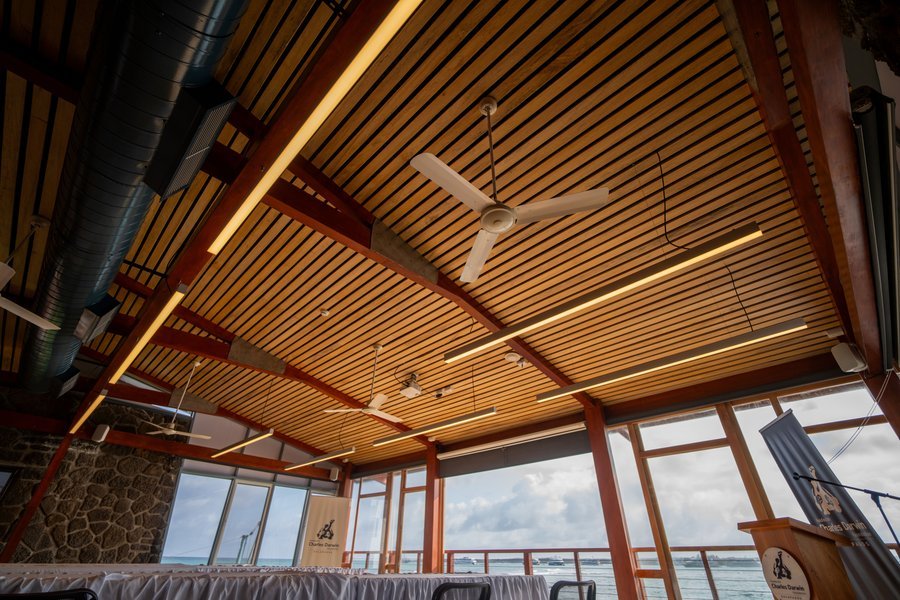 Charles Darwin Research Station — Inspiration Complex, timber ceiling detail