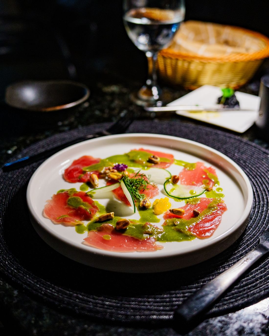Five-course tasting cuisine